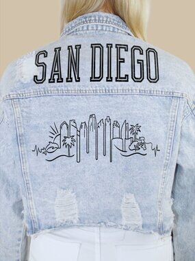 San Diego Skyline Denim Jacket